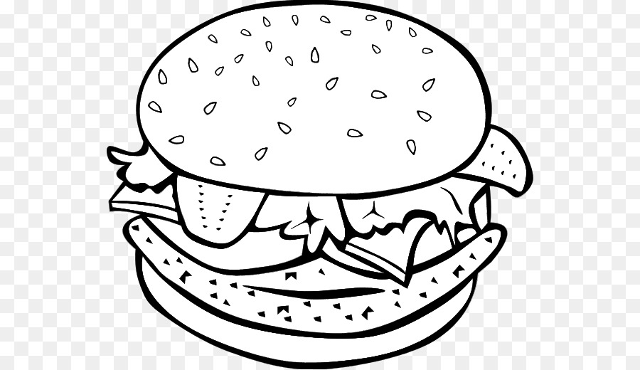 900x520 Hamburger, Drawing, Food, Transparent Png Image Clipart Free