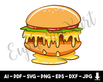 340x270 Hamburger Drawing Etsy