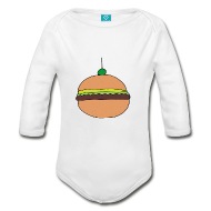 190x190 hamburger drawing organic long sleeved baby bodysuit spreadshirt