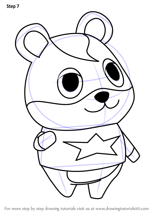 600x846 Learn How To Draw Hamlet From Animal Crossing