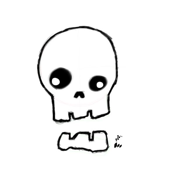 600x600 Huge Collection Of 'basic Skull Drawing' Download More Than