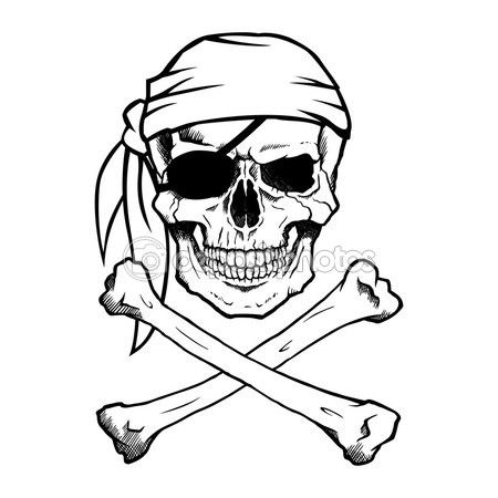 450x450 jolly roger pirate skull and crossbones stock illustration