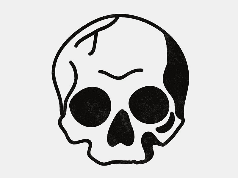 800x600 simple blackwork skull body art tattoo designs, simple skull