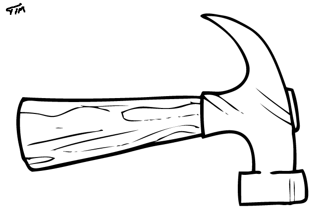 654x434 Hammer Drawing, Pencil, Sketch, Colorful, Realistic Art Images