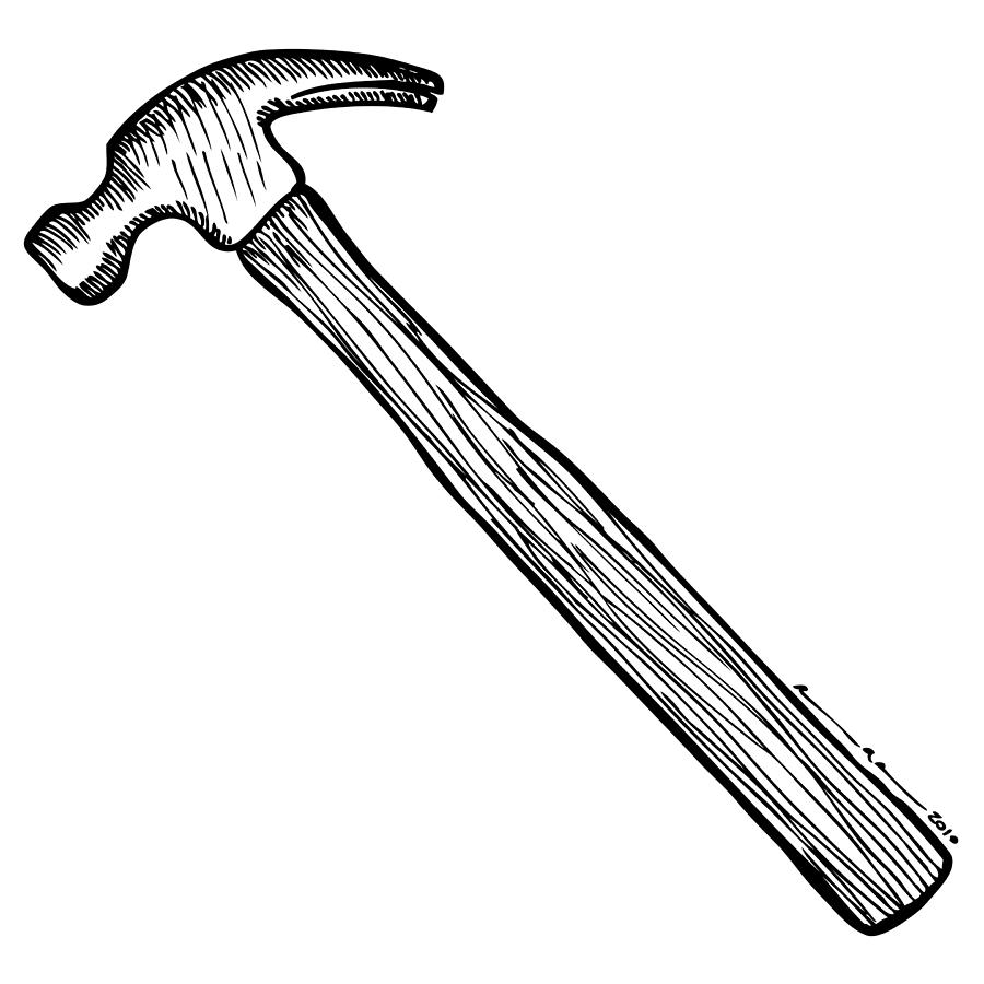 900x900 Hammer Drawing