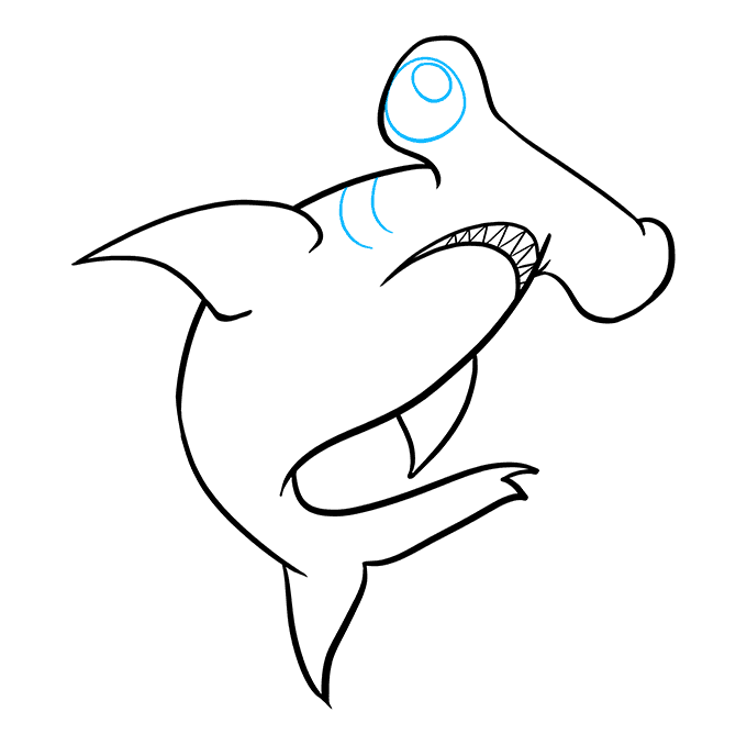 680x678 How To Draw A Hammerhead Shark