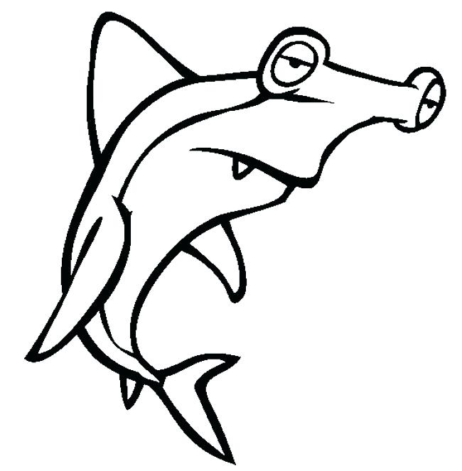 650x663 Shark Coloring Pages Free Hammerhead Best Of Bull Drawing