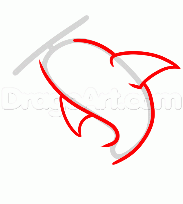 631x706 Draw A Hammerhead For Kids, Step