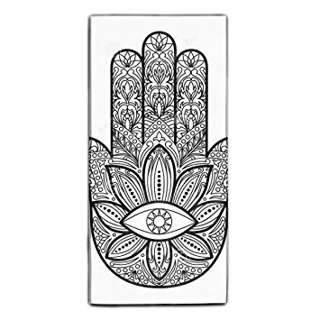 355x355 hamsa hand hand towel inches