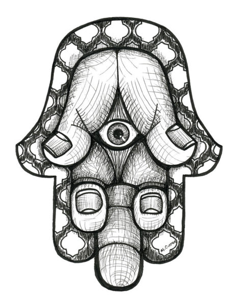 467x600 hamsa drawings fine art america