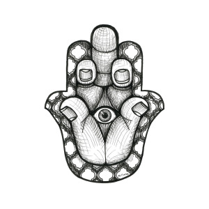 300x300 stink eye hamsa drawing