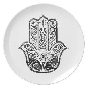 307x307 Hamsa Hand Plates Zazzle Au