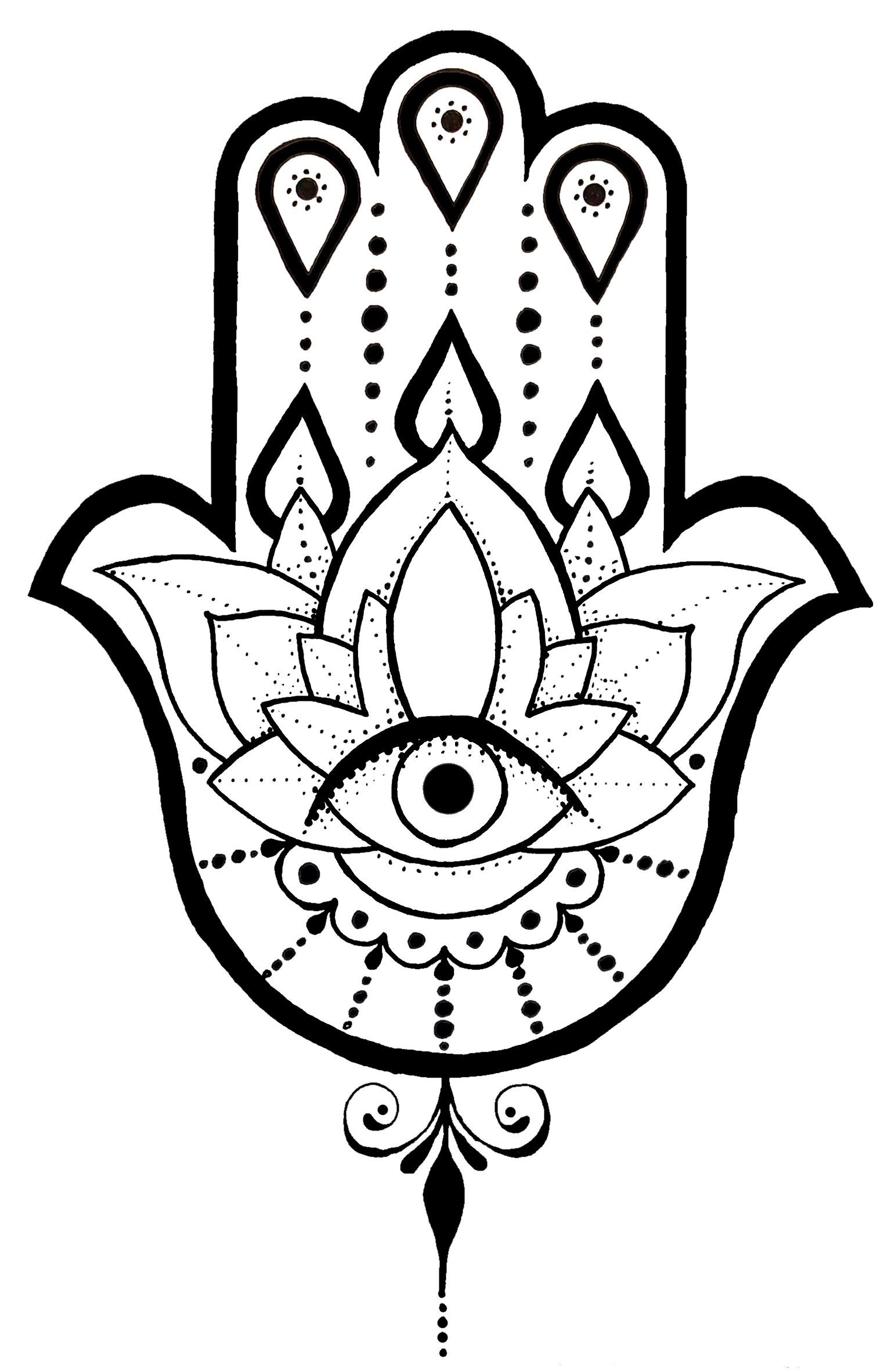 Hamsa Hand Drawing Free download on ClipArtMag