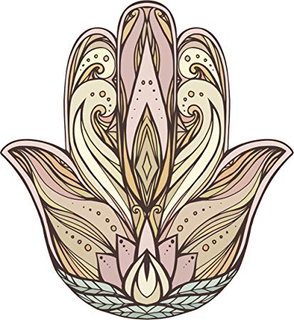 413x450 pretty delicate watercolor hamsa hand cartoon drawing