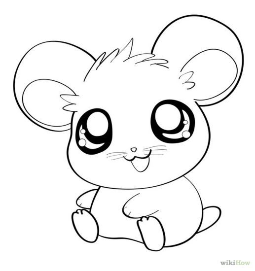 517x550 Draw An Anime Hamster Random Animal Coloring Pages, Food