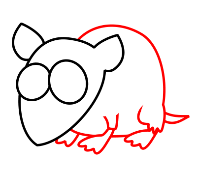 400x350 Drawing A Cartoon Hamster