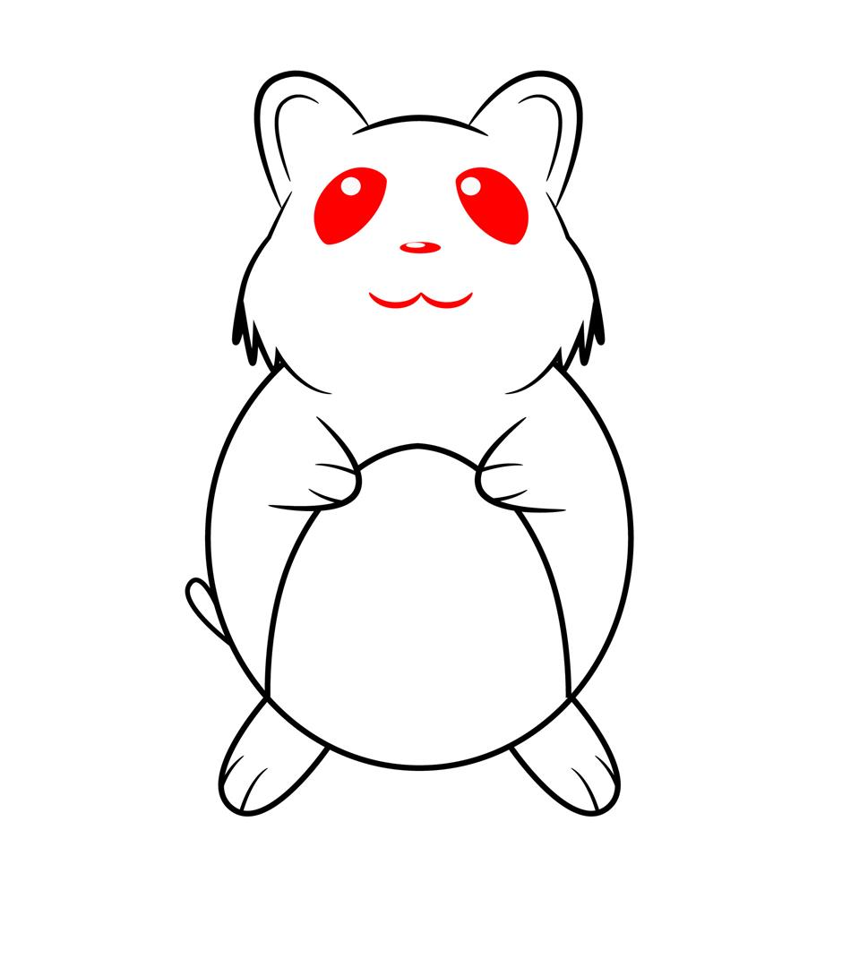940x1080 How To Draw A Cartoon Hamster