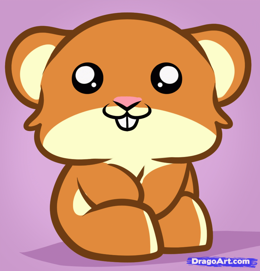 861x898 How To Draw A Hamster For Kids, Step