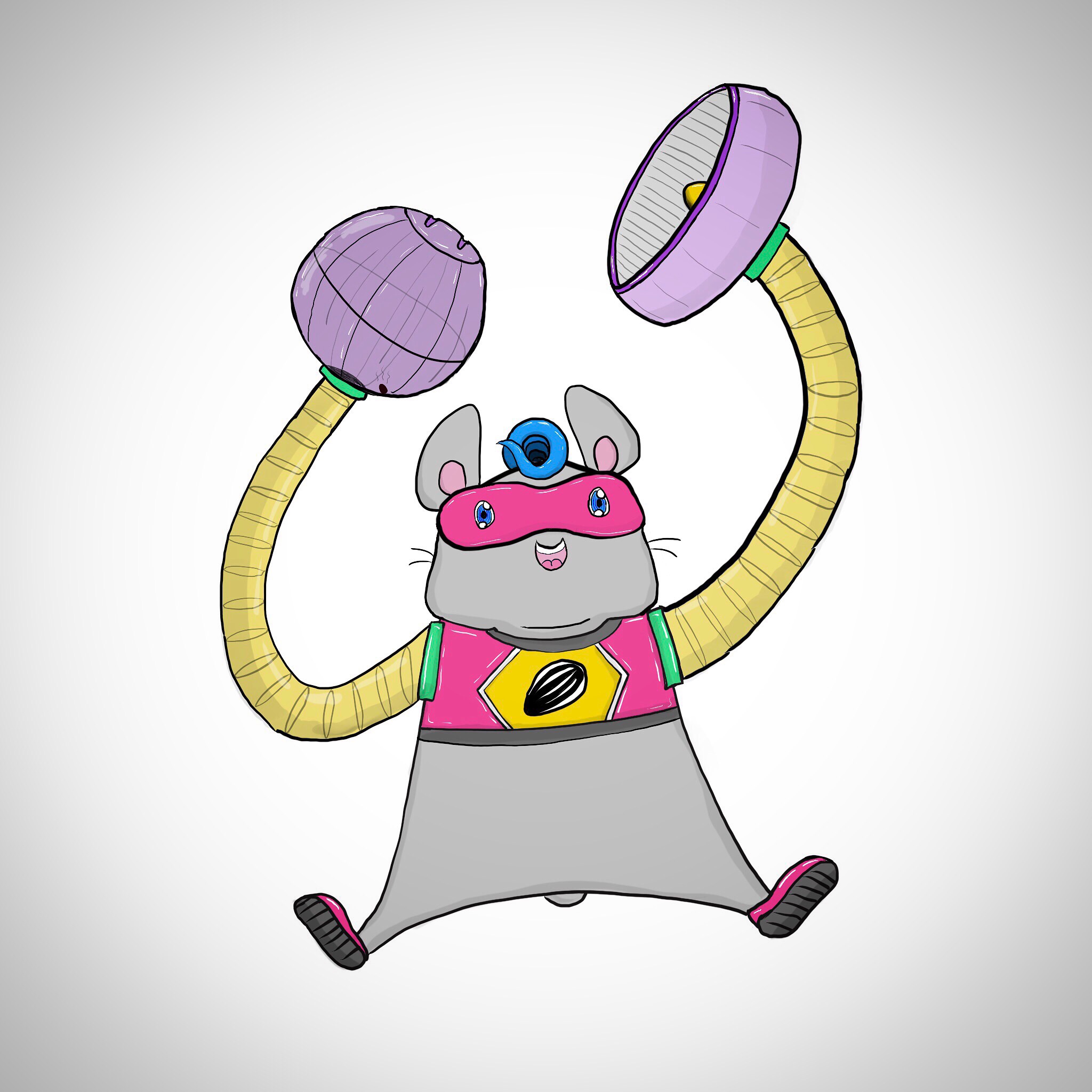 2048x2048 I Draw Cartoon Hamsters Here Is An Arms Themed Hamster I Drew