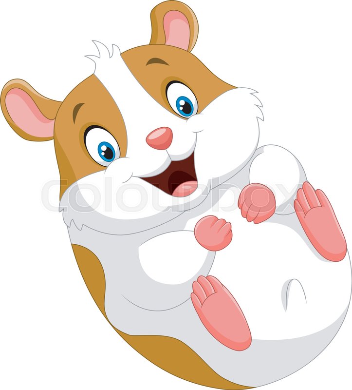 723x800 Vector Illustration Of Cute Hamster Stock Vector Colourbox