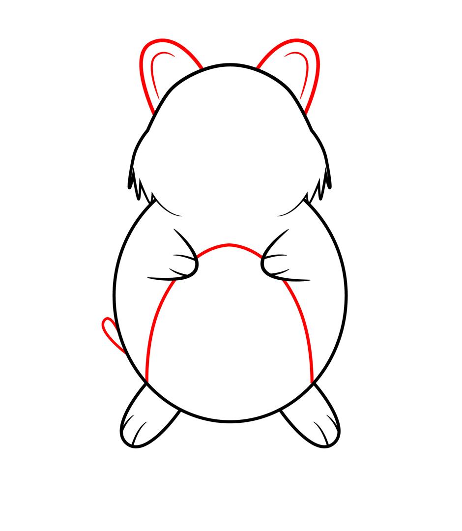 940x1080 How To Draw A Cartoon Hamster