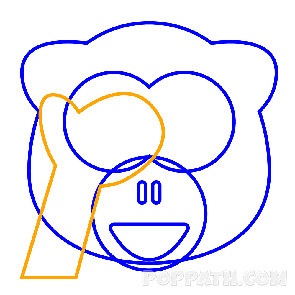 1000x1000 How To Draw A See No Evil Emoji Pop Path
