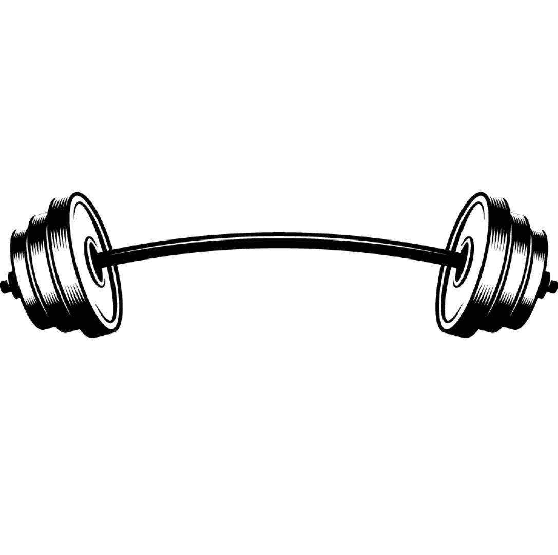 1087x1080 Free Barbell Clipart Hand Drawing Royalty
