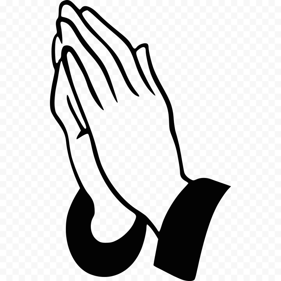 900x900 Praying Hands Line Drawing Unique Vector Free Art