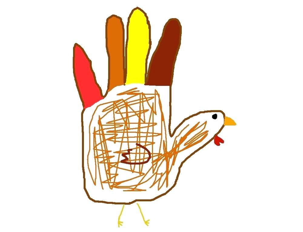 1000x765 How To Draw A Turkey Using Your Hand