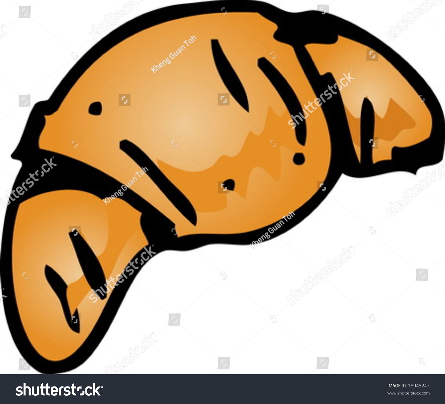 1500x1360 Stock Vector Illustration Pastries Plain Clipart Croissant Breads