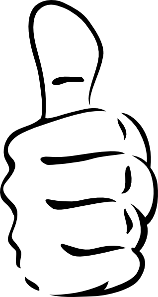 318x596 Thumb Clipart Black And White Thumbs Up Clip Art Tshirt Makers