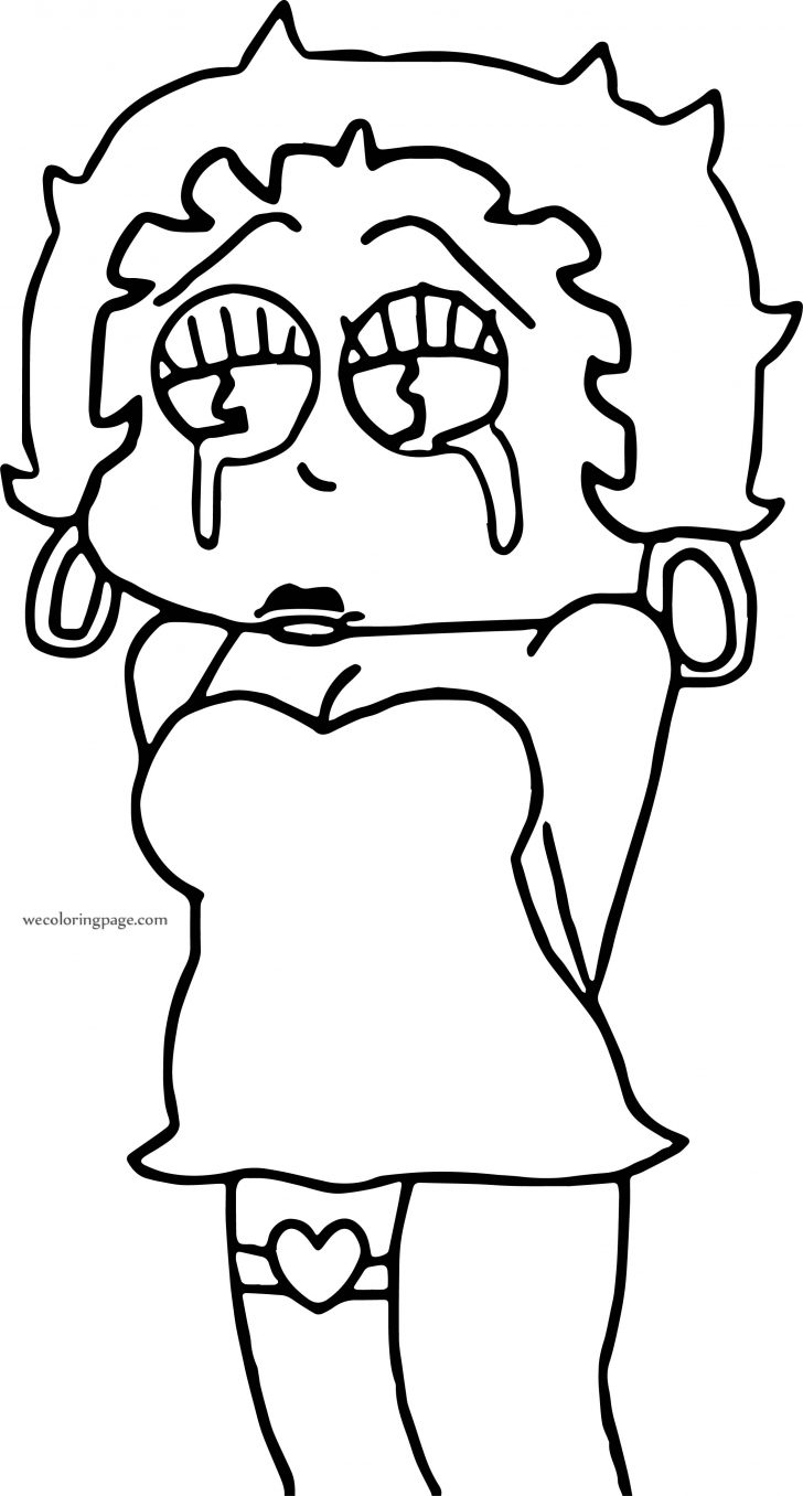 728x1356 Betty Boop Drawing Pictures Outline Drawn Together Hand Style