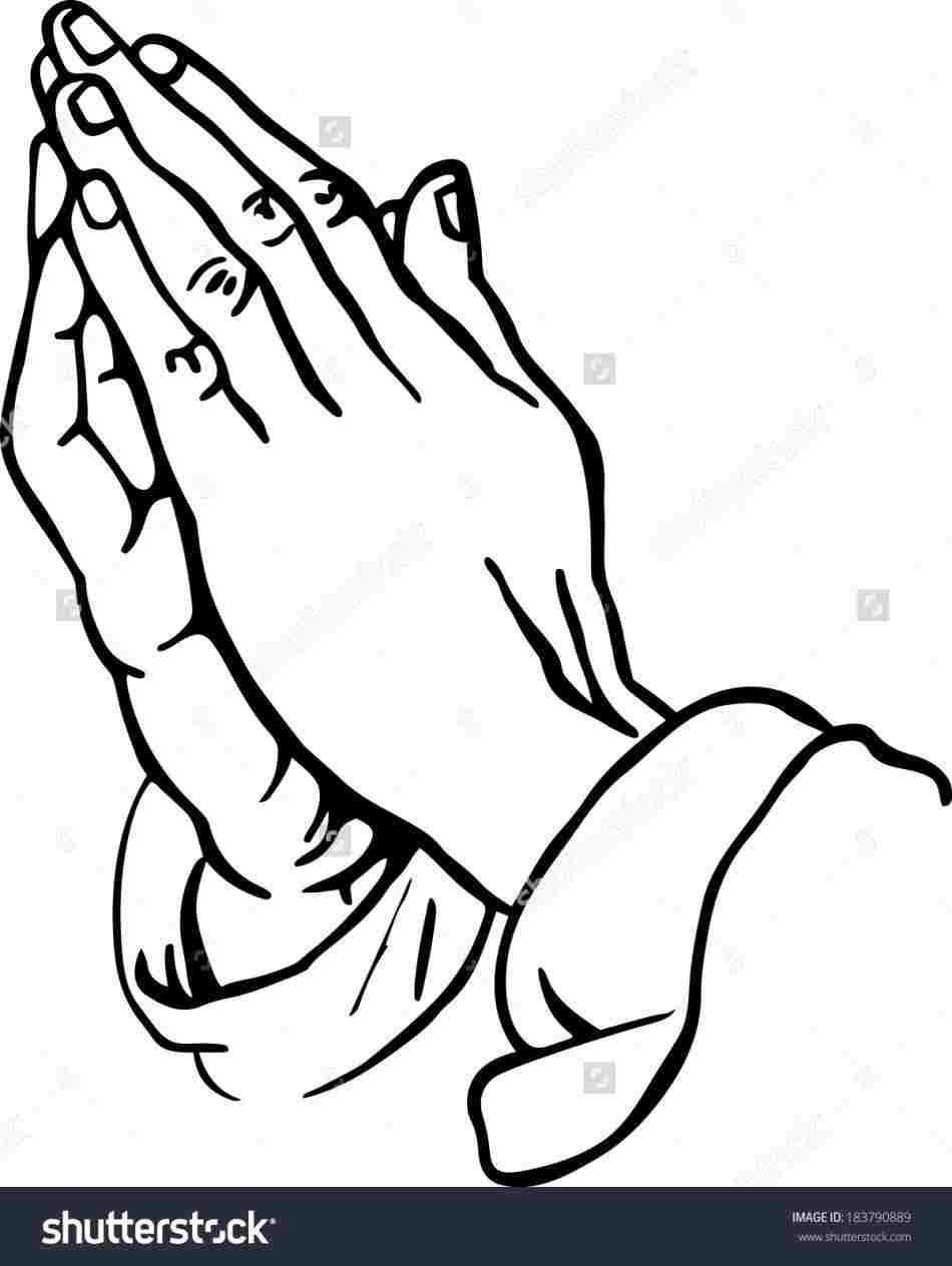 950x1264 Simple Prayer Hand Drawing