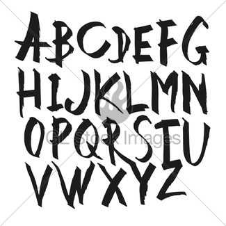 325x325 Hand Drawn Font In Arabic Style Gl Stock Images