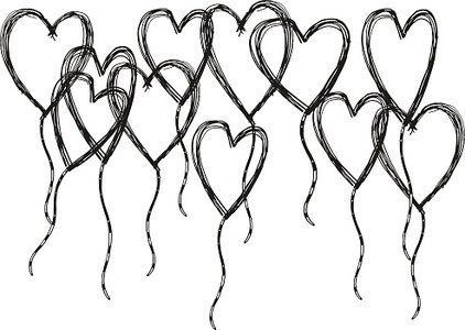 422x300 Hand Drawn Hearts In Stock Vectors