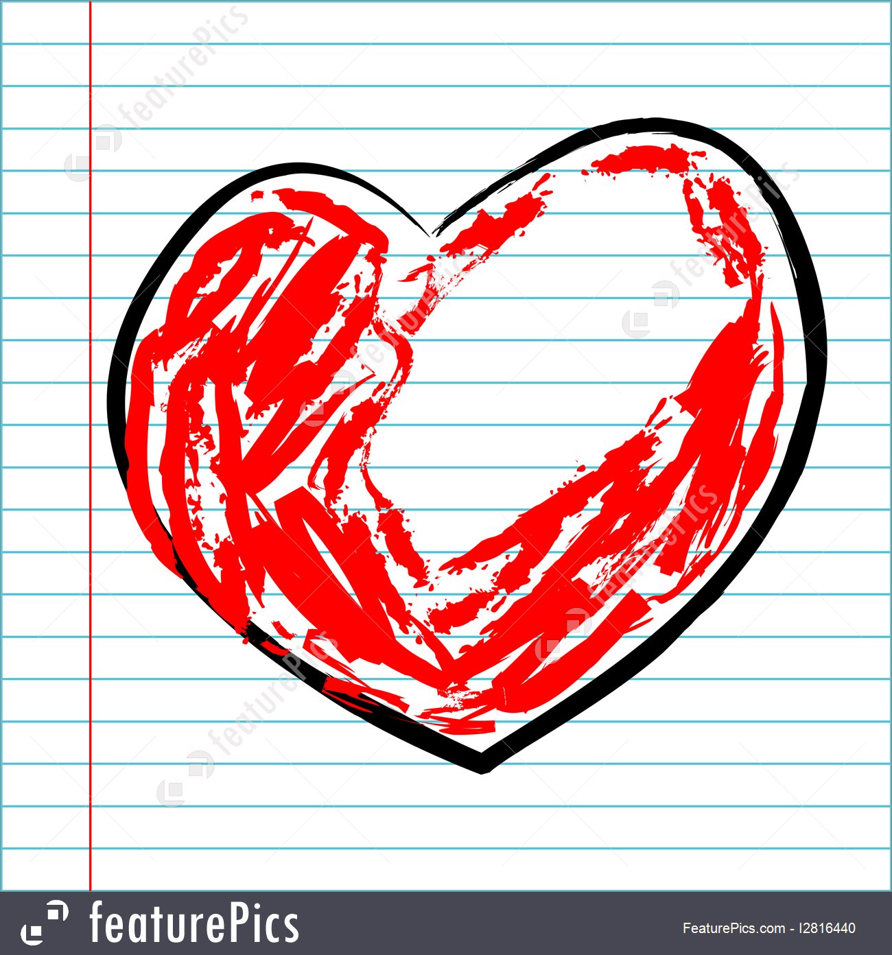 1300x1392 Hand Drawing Heart Illustration