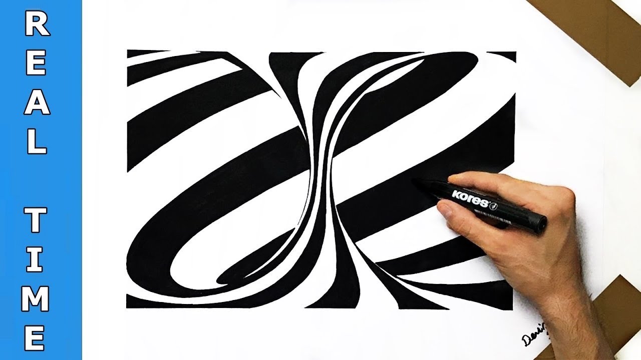 1280x720 How To Draw Easy Tornado Optical Illusion No Speed Up