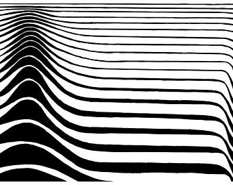 340x270 Postcard Art Print Drawing Abstract Minimalistic Psychedelic Etsy