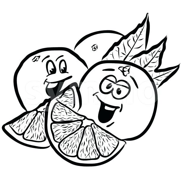 620x620 Sketches Of Fruits Laughing Oranges Comic Fruits Sketches Hand