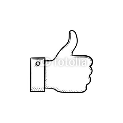 400x400 Thumb Up Hand Drawn Outline Doodle Icon Like As A Concept