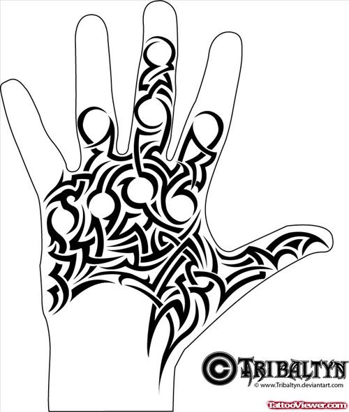500x591 Tribal Hand Tattoos