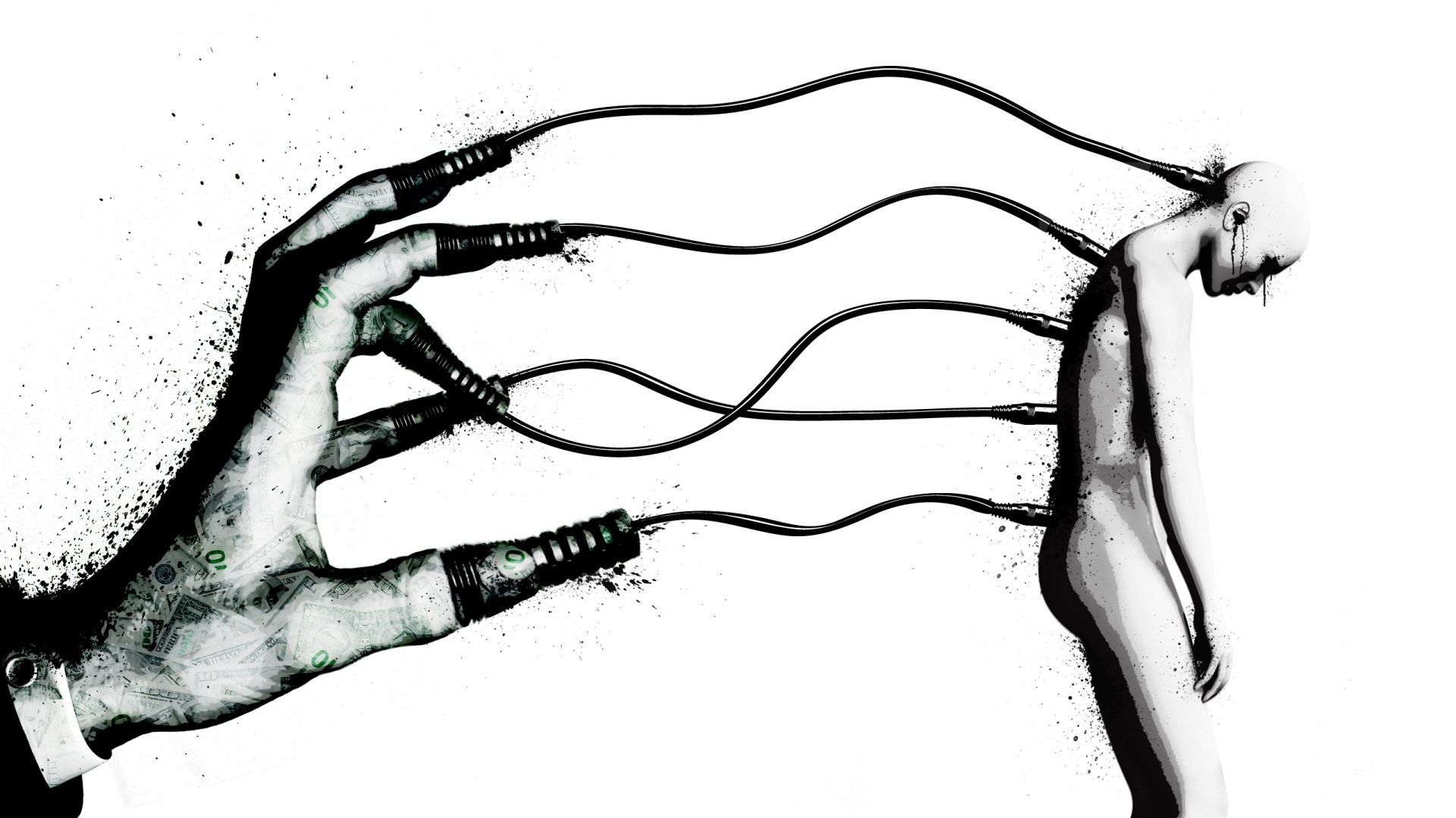 1920x1080 Wallpaper Illustration, Digital Art, Hands, Horror, Artwork