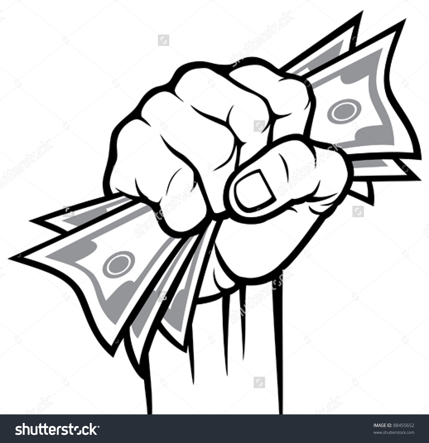 1500x1548 Hand Holding Money Clipart