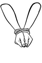 160x240 Drawing Hands Tied