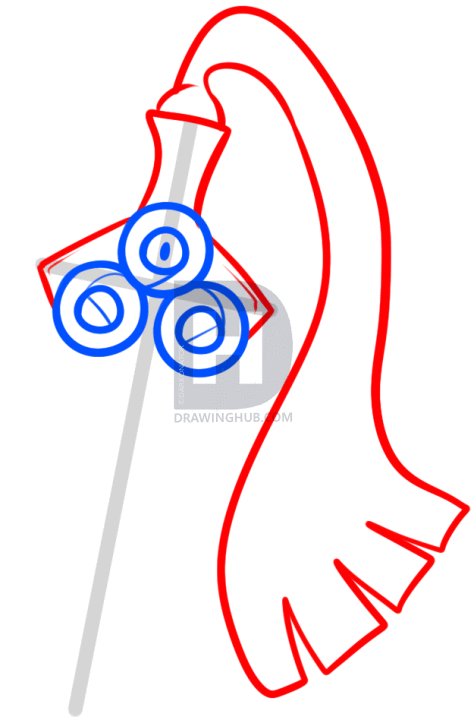 474x720 How To Draw Honedge, Step