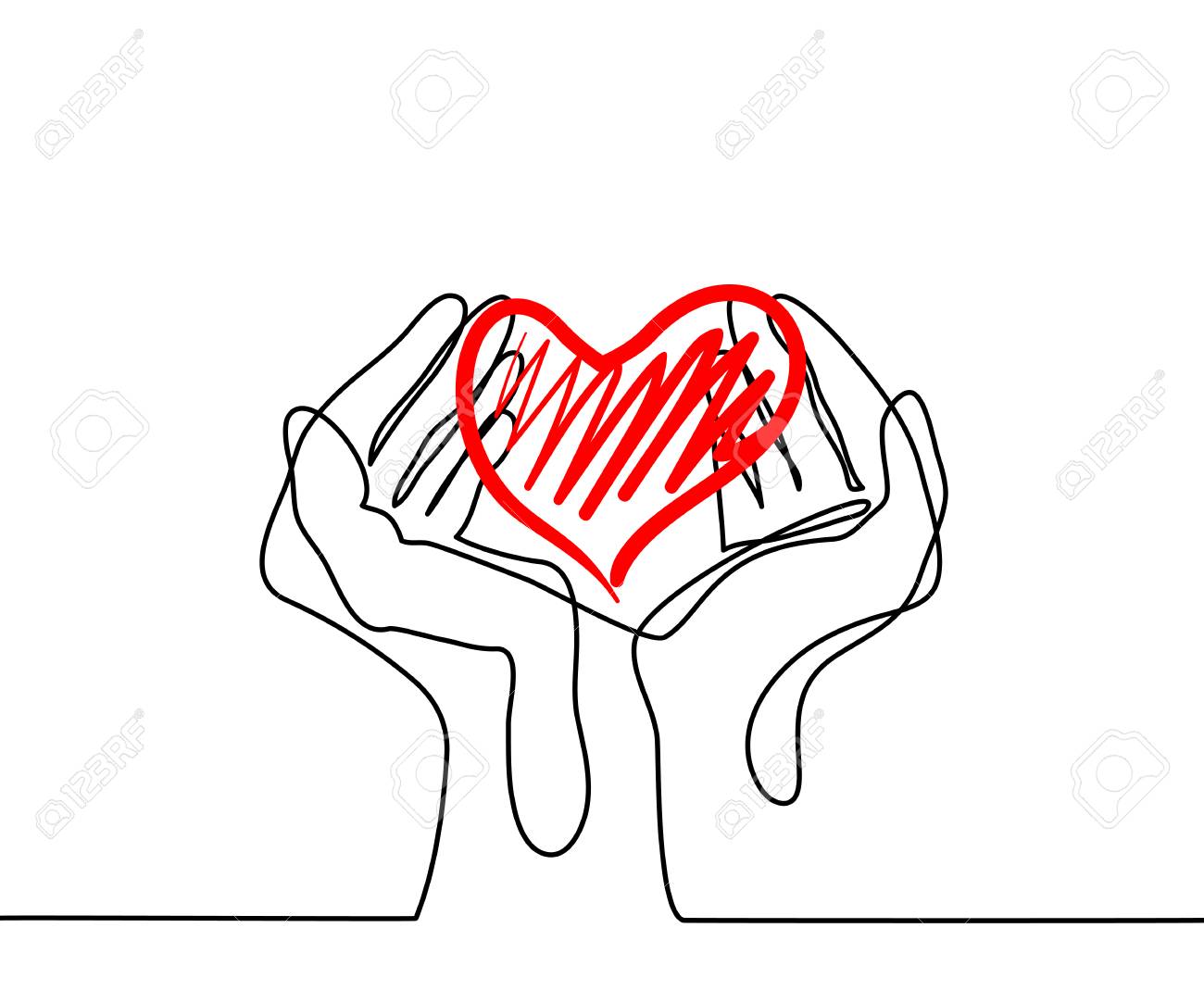 1300x1083 Huge Collection Of 'hands Holding A Heart Drawing' Download More
