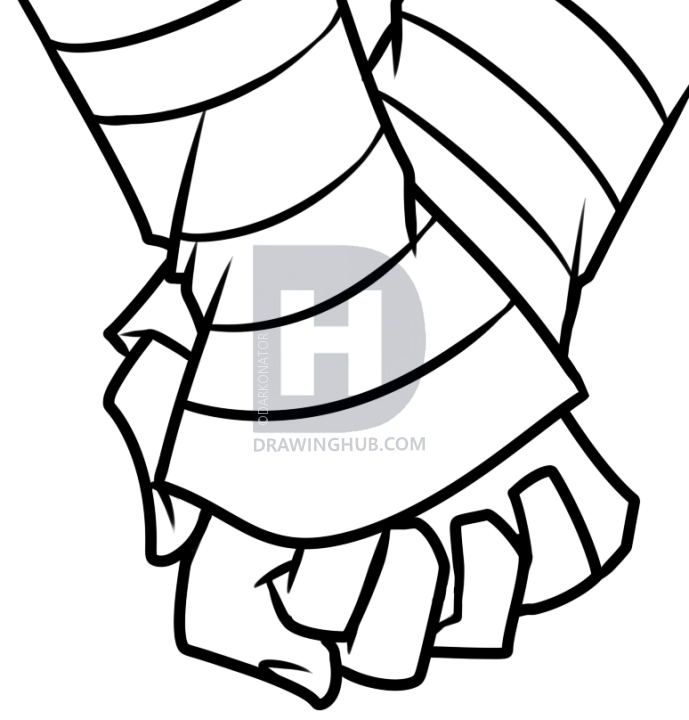 689x720 Drawing Emo Holding Hands, Step