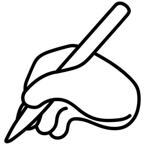 490x490 Hand Holding A Pen