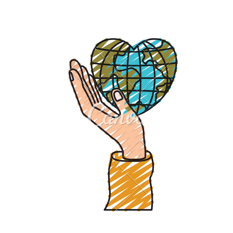 800x800 Hand Holding In Palm A Earth Globe