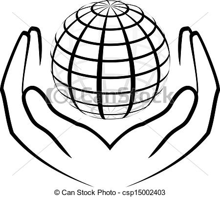 450x404 Hands Holding Earth Clipart
